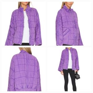 Free people Dolman quilted knit jacket NWT size M